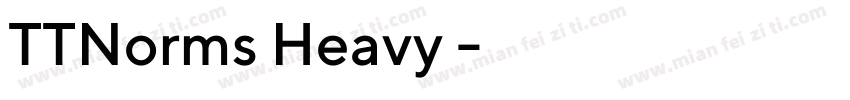 TTNorms Heavy 常规字体转换